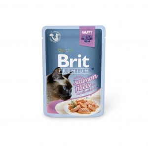 Brit Premium Salmon Fillets in Gravy märgtoit steriliseeritud kassidele 85g