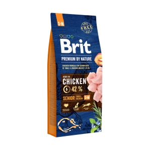 Brit Premium by Nature Senior S+M koeratoit 15 kg