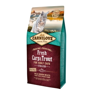 CarniLove Fresh Carp & Trout for Sterilised kassitoit 6 kg