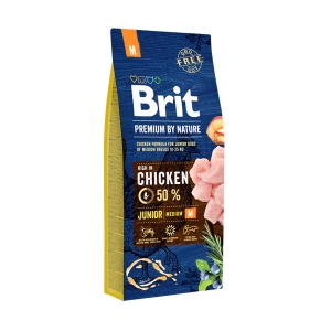 Brit Premium by Nature Junior M koeratoit 15 kg