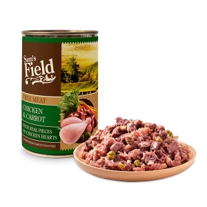 Sam's Field Chicken meat & carrot konserv koertele 400g