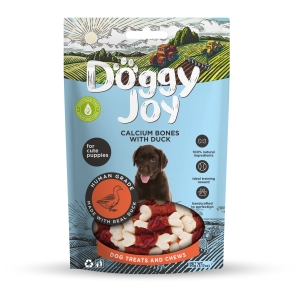 Doggy Joy Calcium bones with duck närimismaiused kutsikale 90g