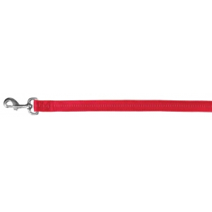 Softline Elegance leash, M–L: 1.00 m/20 mm, red/beige