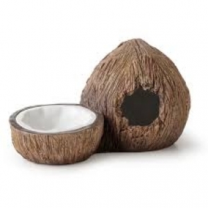 Terraariumi dekor Coconut Hide&Water Dish PT3159