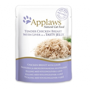 Applaws Natural Cat Food, Chicken with Liver in Jelly 70 g