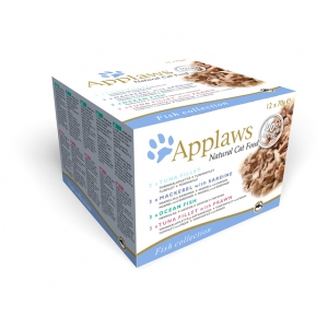 Applaws Natural Wet Cat Food, Multipack Fish Selection 12x70 g