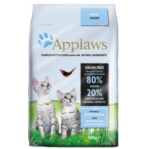 Applaws, Grain Free Dry Kitten Food with Chicken 400 g