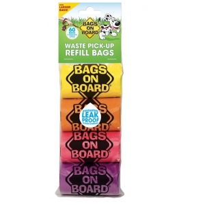 Bags On Board täitepakend hügieenikotihoidikule vikerkaarevärvid