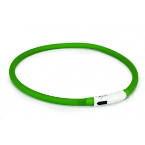 Beeztees Dogini Led+USB kaelarihm, 70 cm x 10 mm, roheline