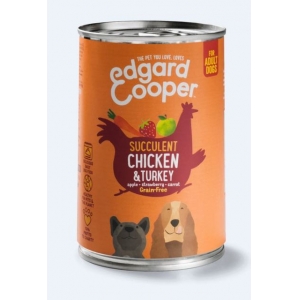 Edgard Cooper koerakonserv kanaliha- ja kalkuniga, 400 g