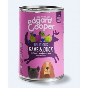 Edgard Cooper koerakonserv uluki- ja pardilihaga, 400 g