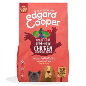 Edgard Cooper Senior, Fresh Free Run Chicken & Norwegian Salmon 700 g