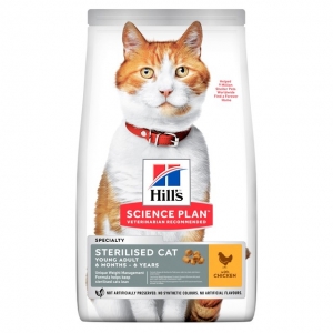 Hill's Science Plan Sterilised Young Adult Cat Food with Chicken 1,5kg