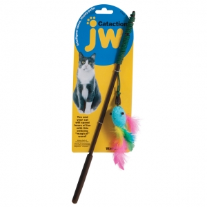 JW kassi mänguasi, õng sulgedega