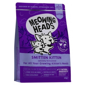 Meowing Heads Smitten Kitten, Chicken 450 g