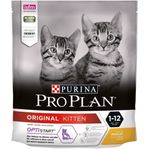 Purina PRO PLAN ORIGINAL KITTEN, kassipoja toit kanaga 400 g.