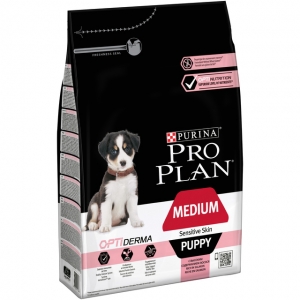 Purina PRO PLAN Medium Puppy with Sensitive Skin with OPTIDERMA®, 3 kg