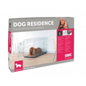 Savic Dog Residence tsingitud metallpuur koertele 76 X 53 X 61 cm