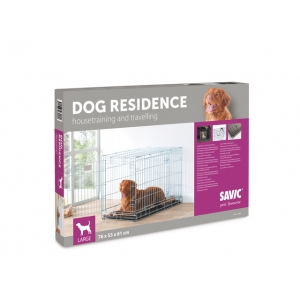 Savic Dog Residence tsingitud metallpuur koertele 91 X 61 X 71 cm