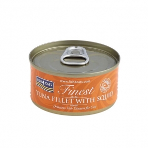 Fish4Cats konserv kassidele tuunikala ja kalmaariga 70 g