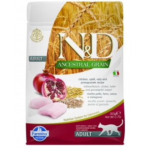 Farmina N&D Ancestral Grain Cat Adult Chicken & Pomegranate 300gr