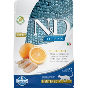 Farmina N&D Ocean Adult Cat Neutered Herring & Orange 300gr