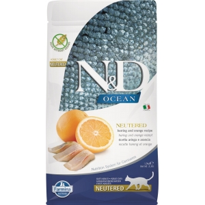 Farmina N&D Ocean Adult Cat Neutered Herring & Orange 1.5kg