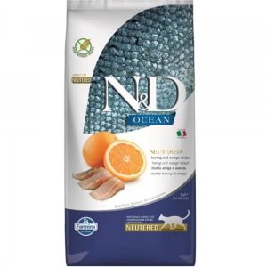 Farmina N&D Ocean Adult Cat Neutered Herring & Orange 5kg