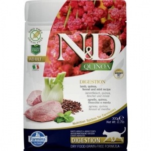 Farmina N&D Quinoa Cat Adult Digestion Lamb 300gr