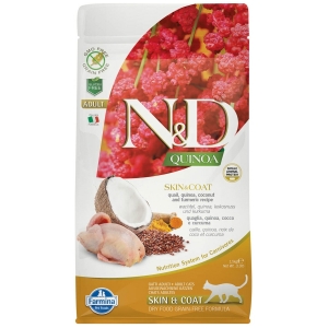 Farmina N&D Quinoa Skin & Coat Cat Adult Quail  1.5kg