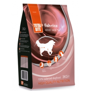 Total Bite Dog Fish & Rice 3 kg