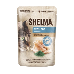 Shelma Сod Fillets with spirulina in sauce 28x85g