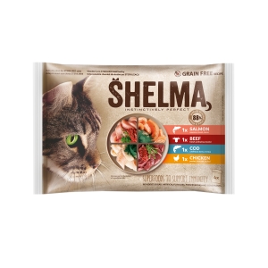 Shelma For Cats, soft food selection 4x85g