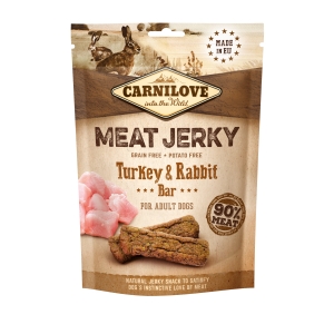 Carnilove Dog Jerky Turkey & Rabbit maius koerale 100g