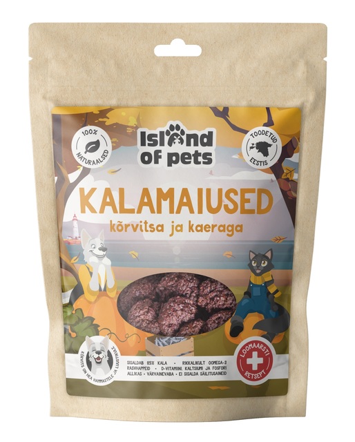 Island of Pets maius, kalamaius kõrvitsa ja kaeraga 80 g