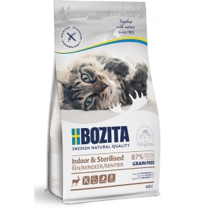 Bozita Indoor & Sterilised Grain Free with Reindeer 0.4 kg