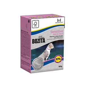 Bozita Sensitive Feline Hair & Skin Salmon in jelly 190g