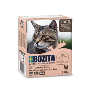 Bozita Cat, Chicken Liver Chunks in Jelly 6x370g