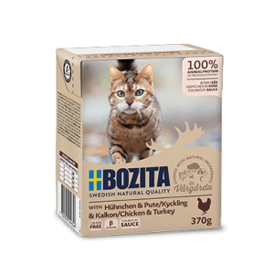 Bozita Cat, Chicken & Turkey Chunks in sauce 6x370g