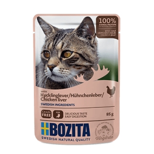 Bozita Cat, Chicken liver Chunks in Jelly 12x85g