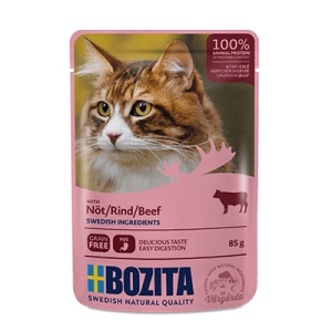 Bozita Cat, Beef Chunks in Jelly 12x85g