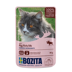 Bozita Cat, Elk Chunks in Jelly 12x85g