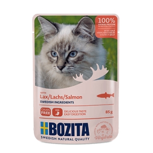 Bozita Cat, Salmon Chunks in Jelly 12x85g