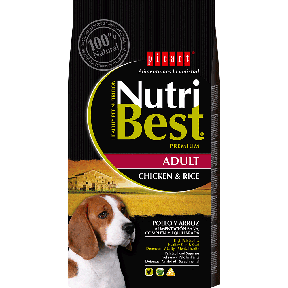 Nutribest Adult Chicken & Rice koeratoit 3kg