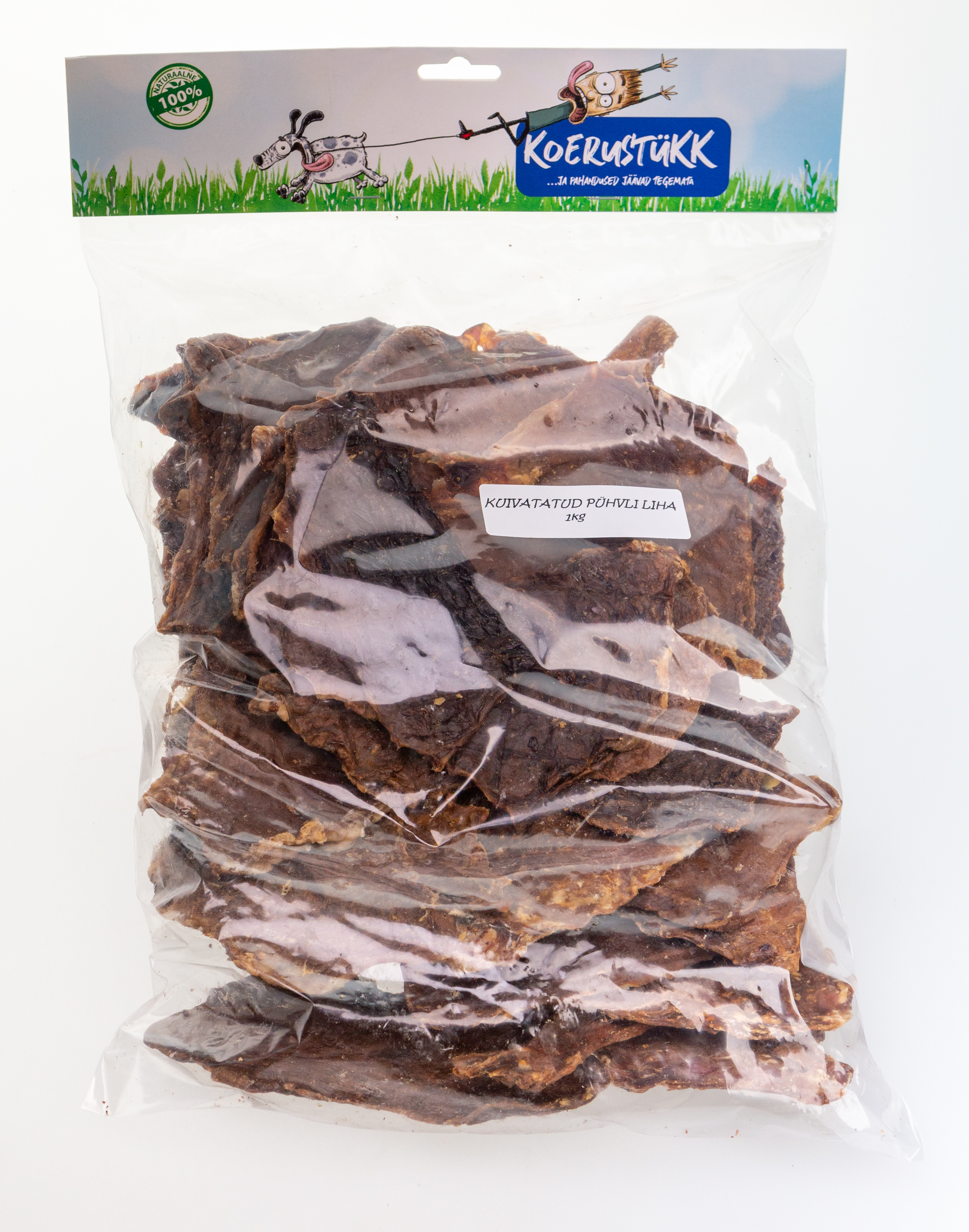 Koerustükk - Kuivatatud pühvli liha 1 kg