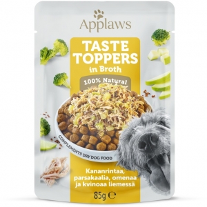 Applaws Taste Toppers einekotike koertele kana ja köögiviljadega, 85g