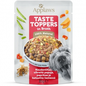 Applaws Taste Toppers einekotike koertele veise ja köögiviljadega, 85g