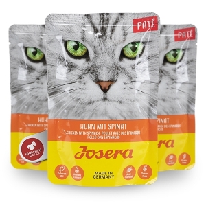 Josera kassieine pasteet kana ja spinatiga 16x85g