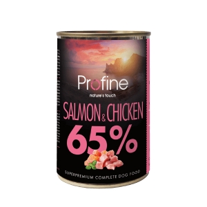 Profine konserv Salmon&amp;Chicken koertele 400g