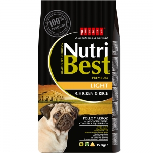 Nutribest Light Chicken And Rice koeratoit 15kg